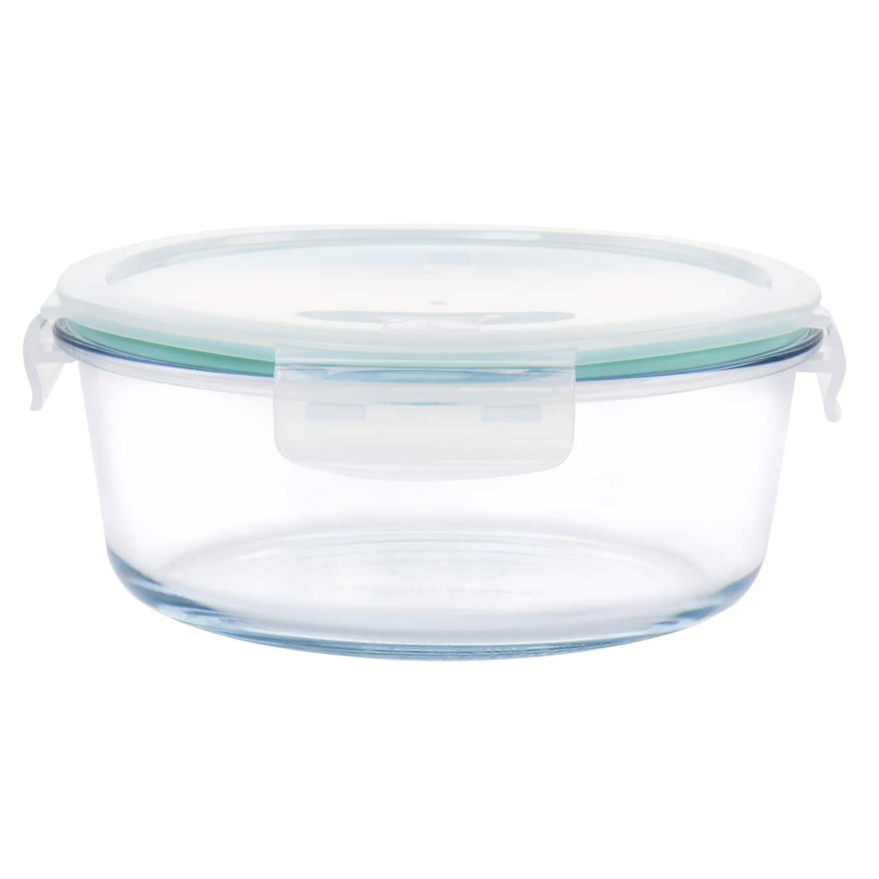 Martha Stewart Round Glass Food Storage Container with Locking Lid